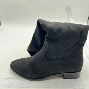 Women's Knee High Pull On Fall Weather Winter Boots Low Heel Boots Black